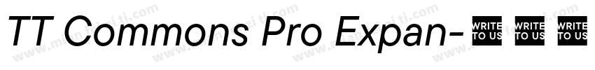 TT Commons Pro Expan字体转换